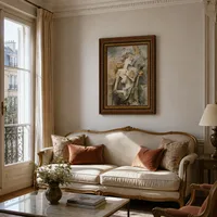 Chica con mandolina (Fanny Tellier) — Apartamento parisino