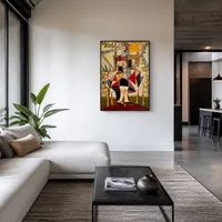 Mujer sentada en el jardín — Loft moderno