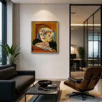 mujer junto a la ventana — Oficina de diseño