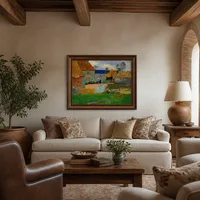Un techo azul (Granja en Pouldu) — Villa italiana