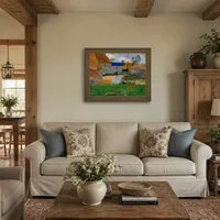 Un techo azul (Granja en Pouldu) — Casa de campo