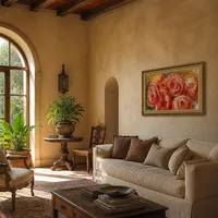 rosas rojas — Villa italiana