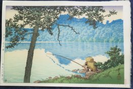 Lago Matsubara por la mañana, Shinsu Lago Matsubara por la mañana, Shinsu