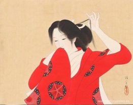 Bijin en kimono rojo Bijin en kimono rojo