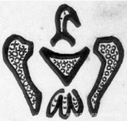 Un pájaro con las alas extendidas. Un pájaro con las alas extendidas.