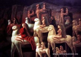 La cabalgata La cabalgata