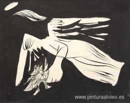 Ángel con flores Ángel con flores