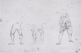 Figuras de guerreros desde atrás y desde adelante. Figuras de guerreros desde atrás y desde adelante.