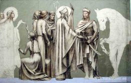 Fresco para la decoración del Panteón: santos Fresco para la decoración del Panteón: santos