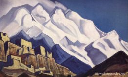 Tíbet. Monasterio en las montañas. (Rakaposhi) Tíbet. Monasterio en las montañas. (Rakaposhi)