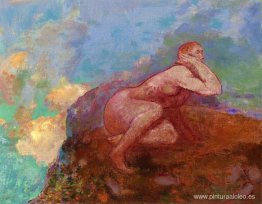 Mujer desnuda en las rocas Mujer desnuda en las rocas