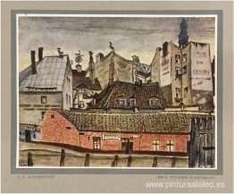 Riga. Un rincón del terraplén. Riga. Un rincón del terraplén.