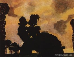 El beso (silueta) El beso (silueta)