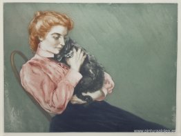 Jeune Femme Au Chat Jeune Femme Au Chat