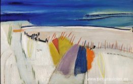 Descansando en las dunas de arena Descansando en las dunas de arena