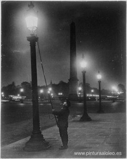 Allumeur de réverbères, plaza de la Concordia Allumeur de réverbères, plaza de la Concordia