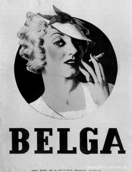 Cartel de cigarrillos "Belga" Cartel de cigarrillos "Belga"