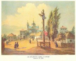Pochayiv Lavra desde el oeste Pochayiv Lavra desde el oeste