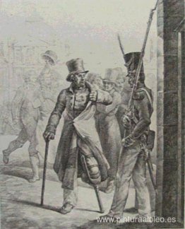 La guardia suiza en el Louvre La guardia suiza en el Louvre