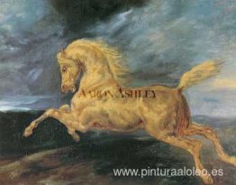 Caballo asustado por un rayo Caballo asustado por un rayo