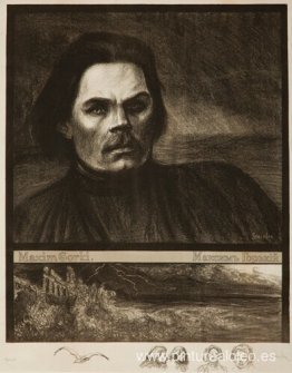 Maxim Gorky de medio cuerpo, de frente Maxim Gorky de medio cuerpo, de frente