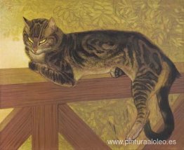 El verano - Gato sobre una balaustrada El verano - Gato sobre una balaustrada