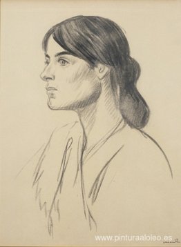 Dibujo de retrato de Suzanne Valadon Dibujo de retrato de Suzanne Valadon