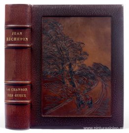 La Chanson des Gueux con encuadernación en piel Steinlen La Chanson des Gueux con encuadernación en piel Steinlen