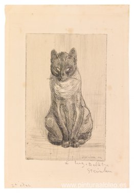 Pequeño gato sentado Pequeño gato sentado