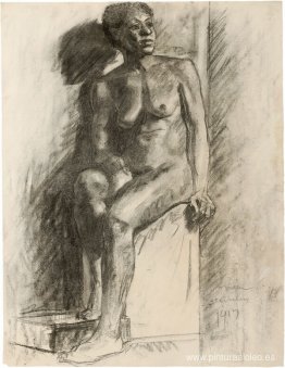 Masseida Assise De Trois - Quarts A Gauche- La Tete Tournee A Dr Masseida Assise De Trois - Quarts A Gauche- La Tete Tournee A Dr