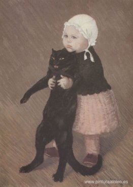 Niña con gato Niña con gato