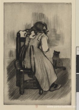 Niña con gato Niña con gato