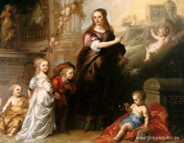 Josina Copes van Westrum y sus hijos Josina Copes van Westrum y sus hijos
