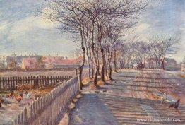 Una avenida en Kastrup Una avenida en Kastrup