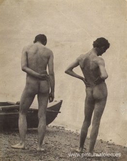 Thomas Eakins y John Laurie Wallace en una playa Thomas Eakins y John Laurie Wallace en una playa