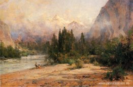 Bow River Gap en Banff, en Canadian Pacific Railroad Bow River Gap en Banff, en Canadian Pacific Railroad