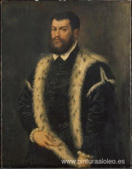 Retrato de un hombre con abrigo de armiño Retrato de un hombre con abrigo de armiño