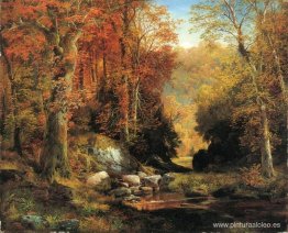 Cresheim Glen, Wissahickon, Otoño Cresheim Glen, Wissahickon, Otoño