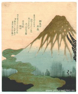 Monte Fuji sobre las nubes, copia según la impresión de Hokkei d Monte Fuji sobre las nubes, copia según la impresión de Hokkei d