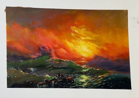Este motivo, pintado a mano por nosotros