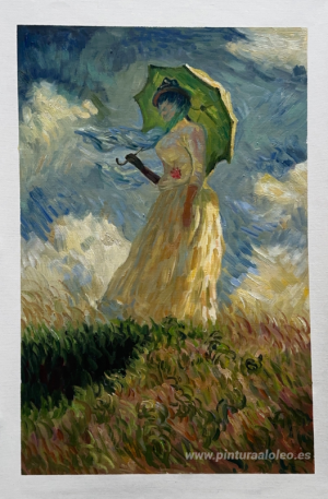 Mujer con sombrilla (también conocido como Estudio de una figura