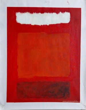 Rojo, blanco y marrón