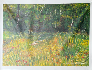 Parque en Asnières en primavera