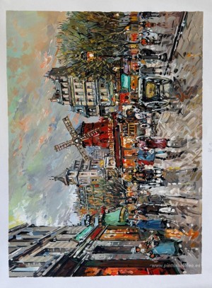 El Moulin Rouge Place Blanche en Montmartre