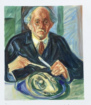 Autorretrato con cabeza de bacalao