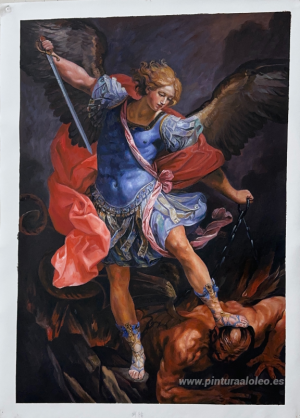 El Arcángel Miguel venciendo a Satanás