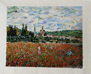 Campo de amapolas cerca de Vetheuil