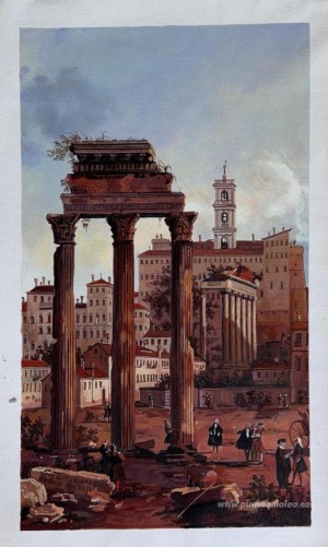 Roma: Ruinas del Foro, Mirando hacia el Capitolio