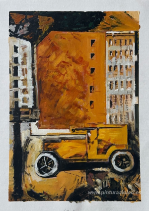 el camion amarillo