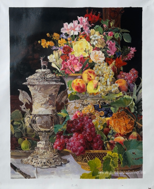 Naturaleza muerta con copa de la mañana 